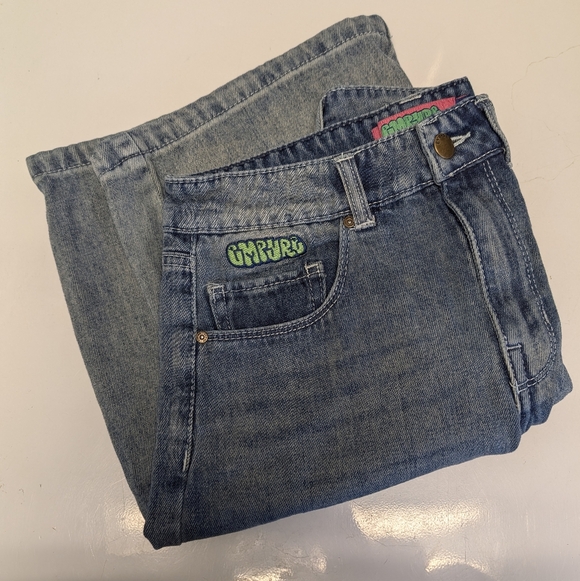 Empyre Oversized Baggy Denim Shorts - Women's Size 0 - Vintage Skater Vibes - Picture 2 of 10